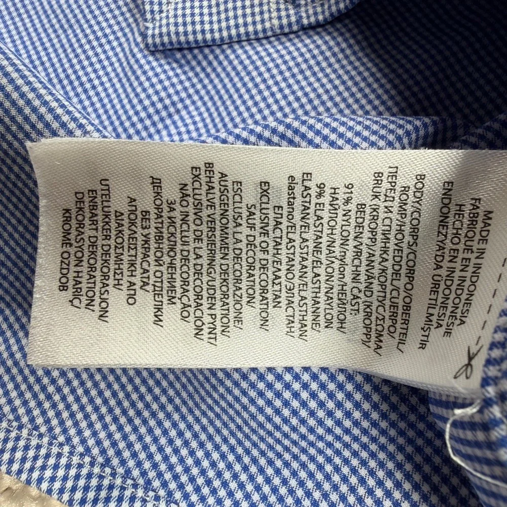 Polo Ralph Lauren Mens XL Button Down Shirt Blue Gingham Performance Classic Fit